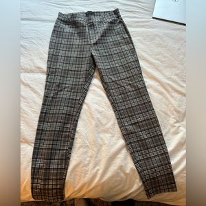 anthropologie plaid pants